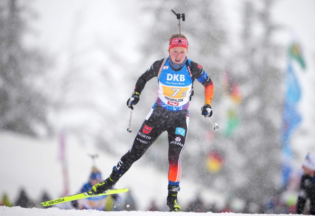 Biathletin Grotian feiert ersten Weltcupsieg vor Preuß