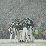 Sieg im Schnee: Eagles Gegner der Commanders in NFL-Playoffs