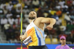 Fast 90 Meter: Speerwerfer Weber glänzt in Brüssel