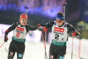 Deutsches Duo siegt bei emotionalem Biathlon auf Schalke