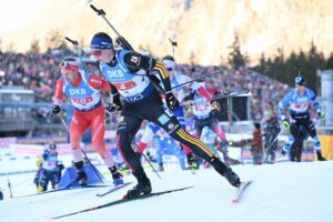 Deutsche Biathlon-Staffel in Ruhpolding auf Platz drei