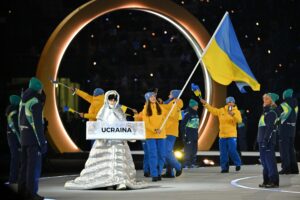 Russin trug Ukraine-Schild bei Olympia-Eröffnung