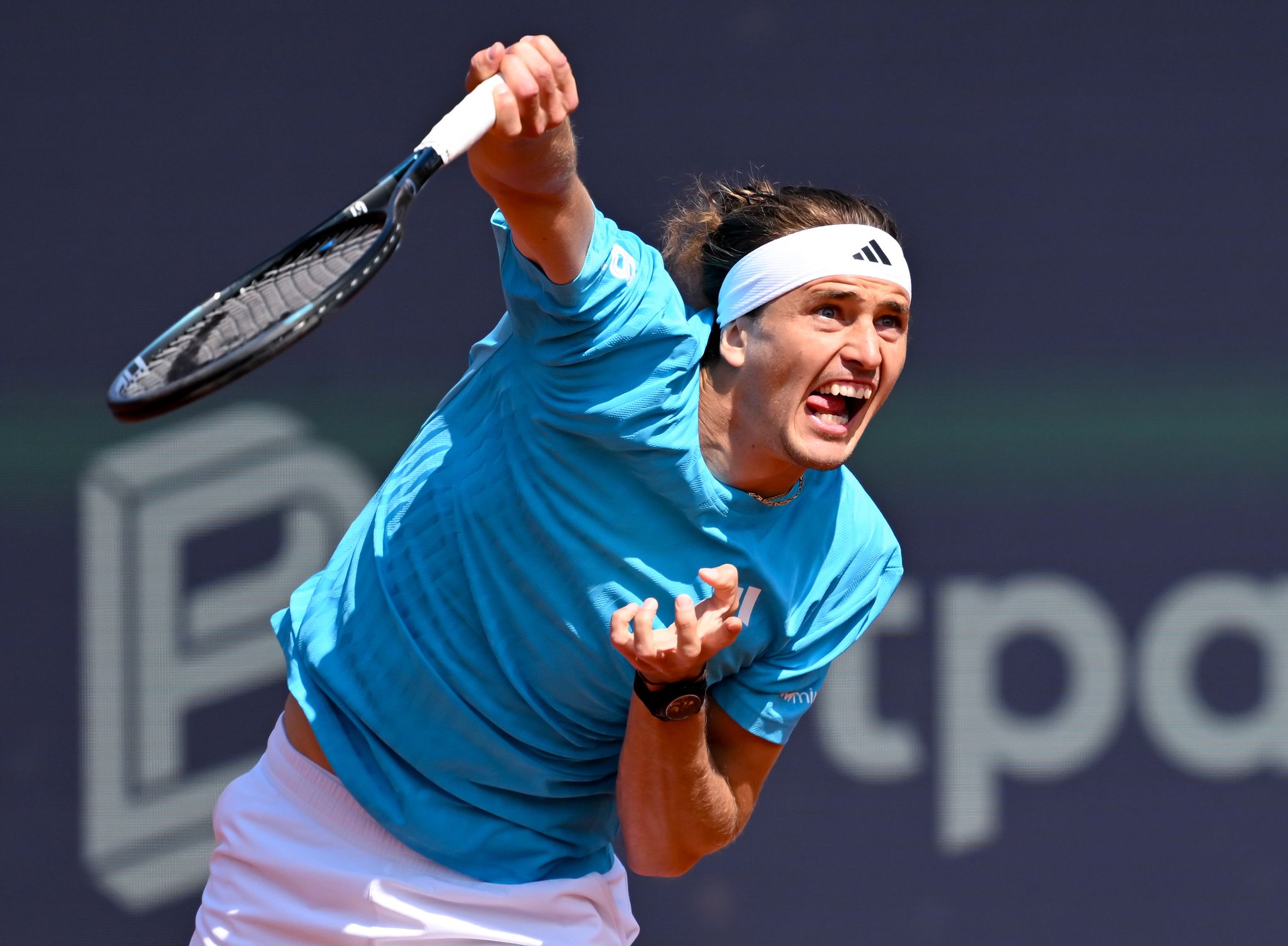 Alexander Zverev in Aktion bei den BMW Open von München.