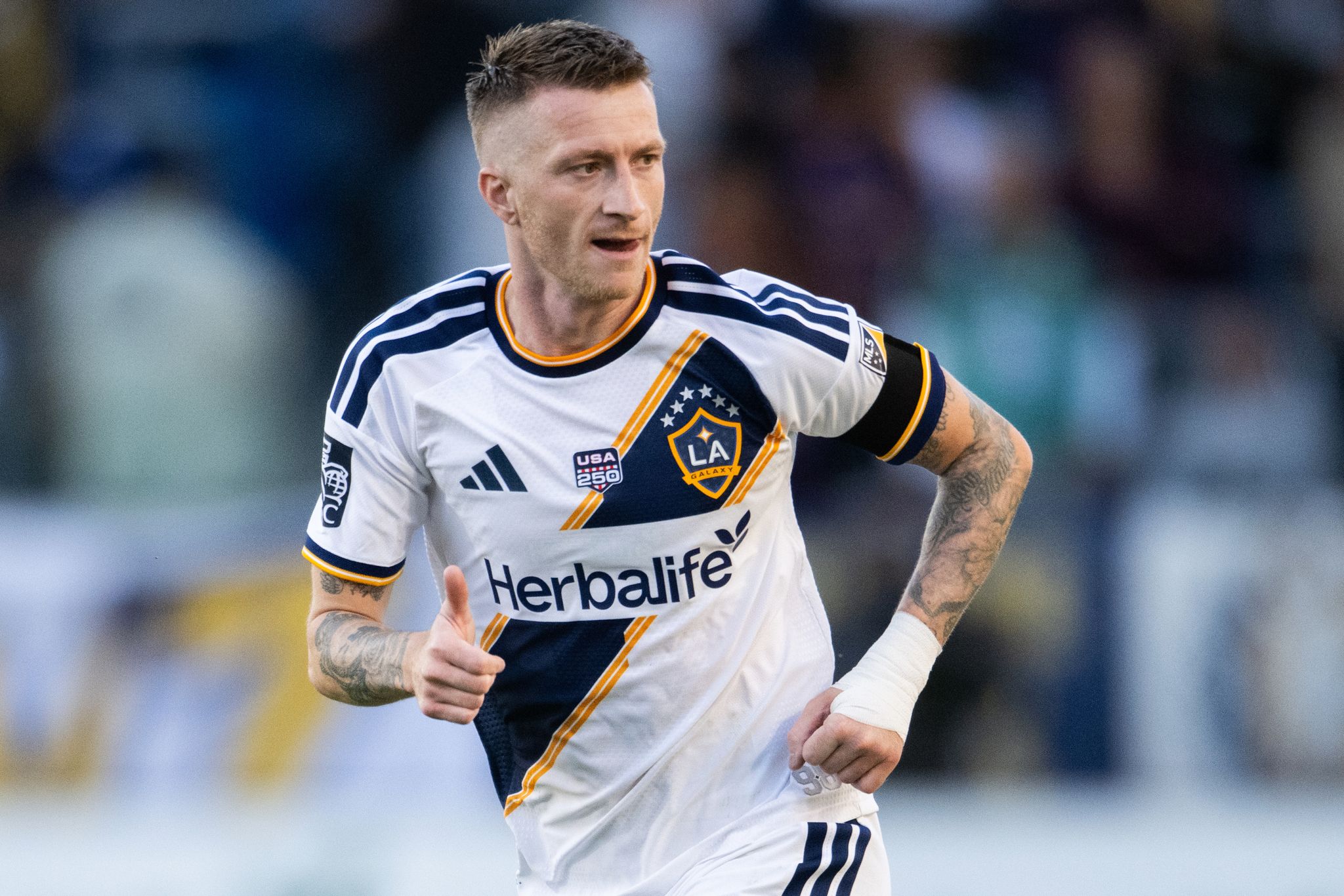 Marcos Reus erzielte beim Sieg seiner Galaxy gegen Salt Lake beide Tore. (Archivbild)