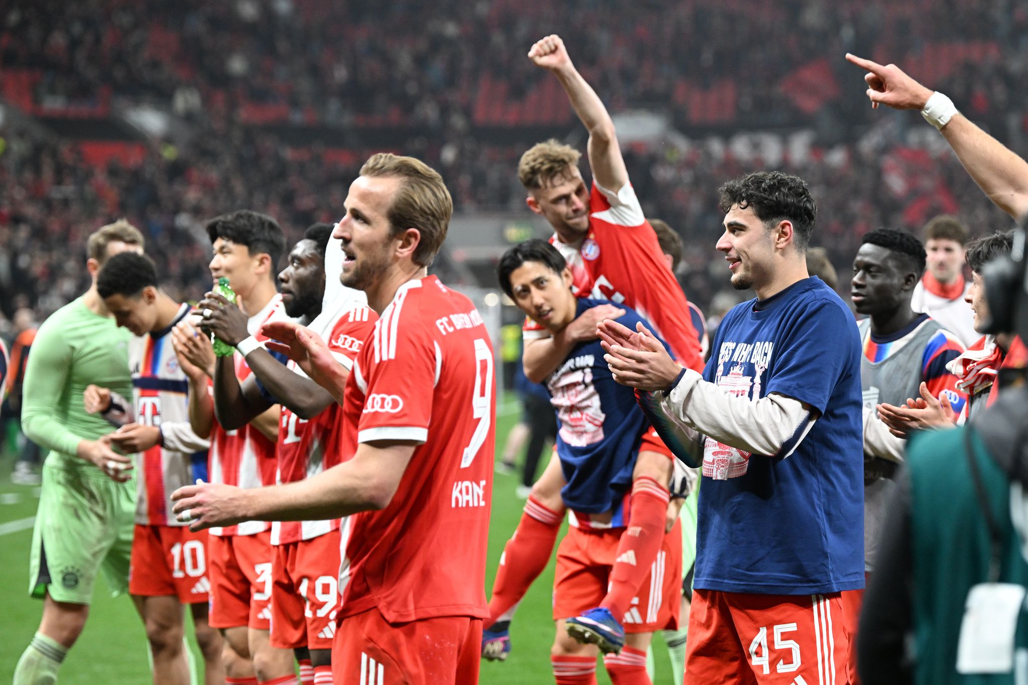 Party als Zwischenschritt: Die Bayern wollen das Triple.
