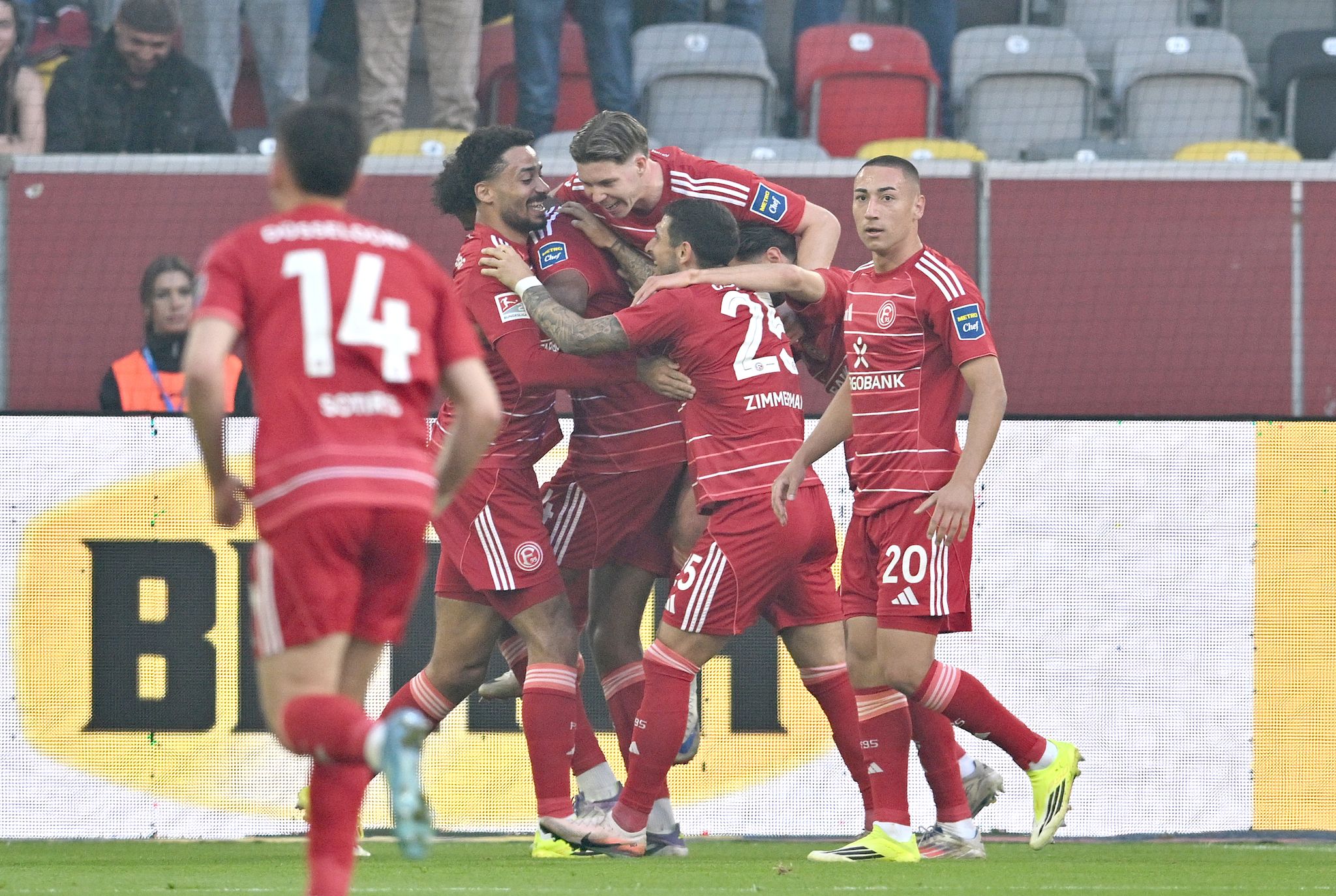 Fortuna Düsseldorf hat seit langer Zeit mal wieder Grund zur Freude.