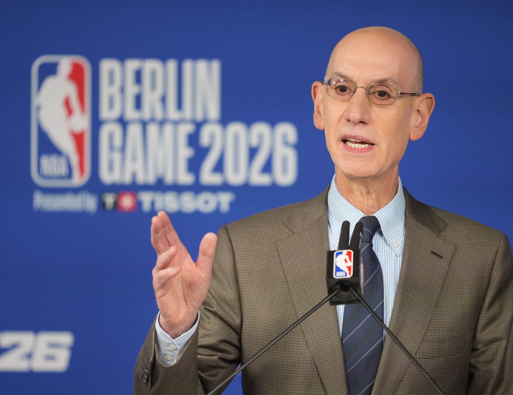 NBA-Boss Adam Silver drängt mit seiner Liga nach Europa. (Archivbild)
