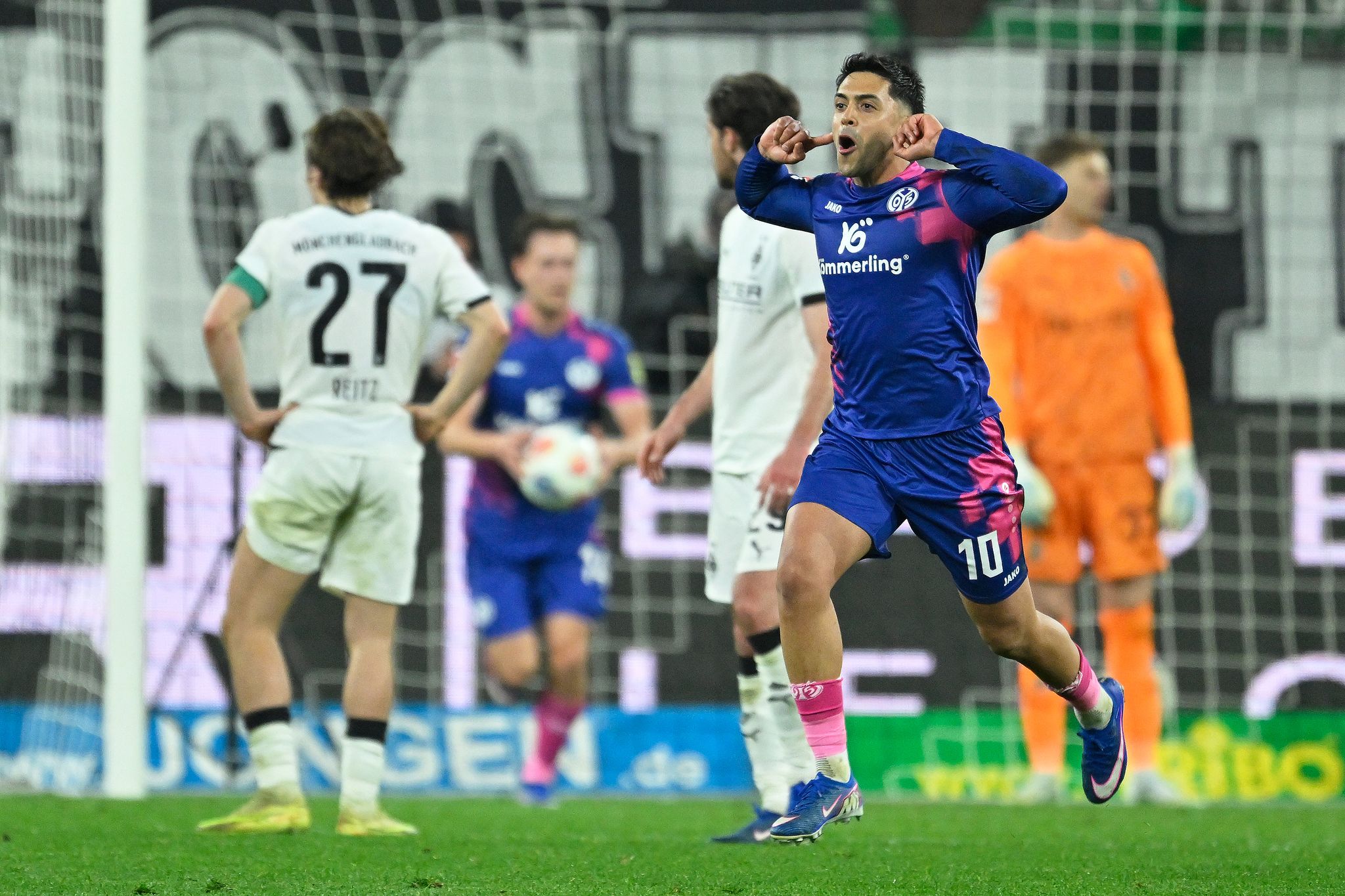 Umjubelter Schlusspunkt: Nadiem Amiri nach dem 1:1.