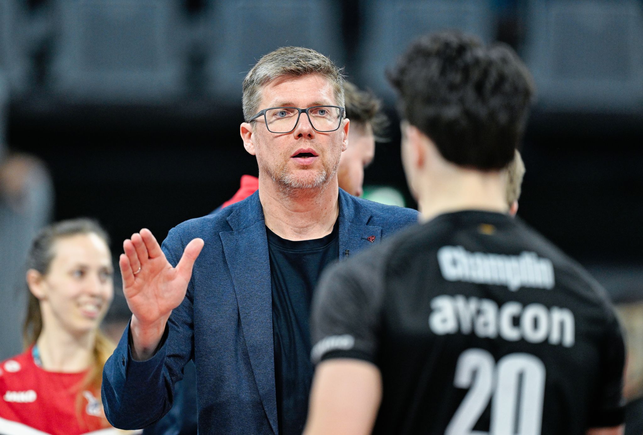 Trainer Stefan Hübner und die SVG Lüneburg verloren auch das zweite Finalspiel gegen Piacenza. (Archivbild)
