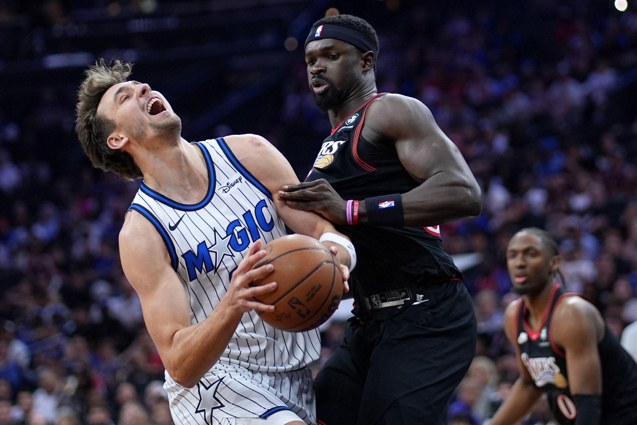 Musste mit Orlando eine Niederlage in Philadelphia hinnehmen: Franz Wagner (li).