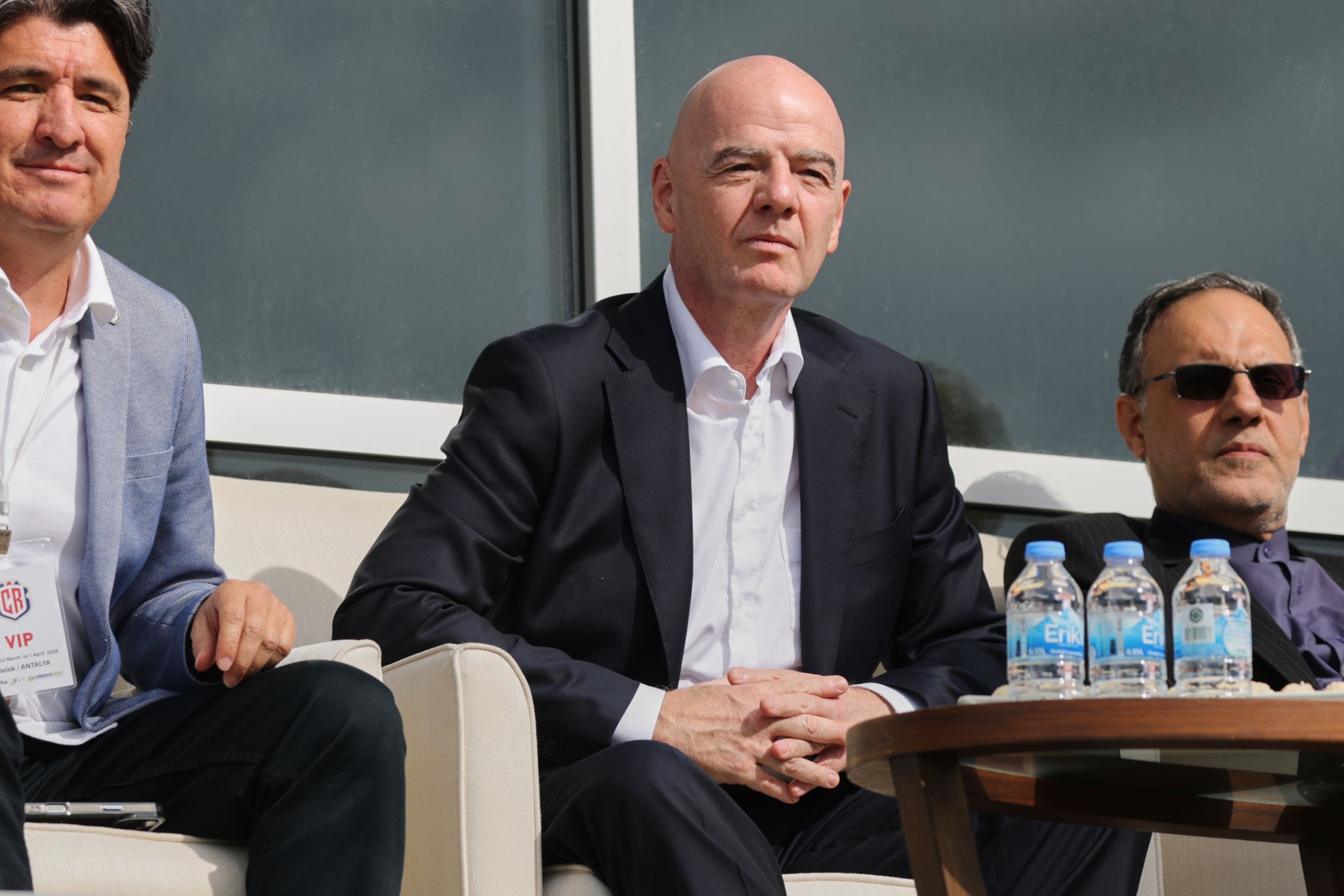 Nach dem Tod des ghanaischen Fußballers Dominic Frimpong drückt FIFA-Chef Infantino sein Beileid aus. (Archivbild)