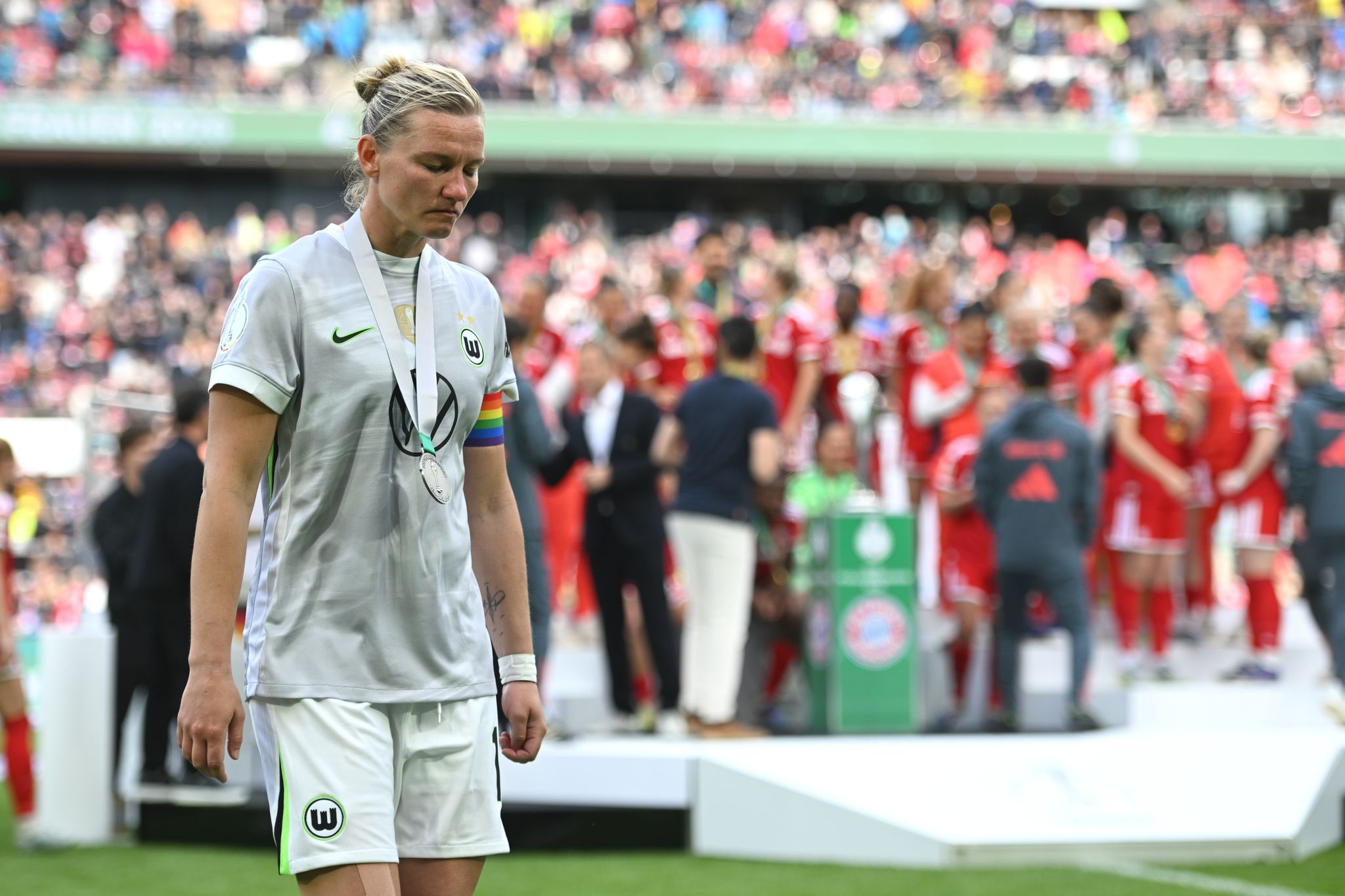 Alexandra Popp verpasste mit Wolfsburg den DFB-Pokalsieg.