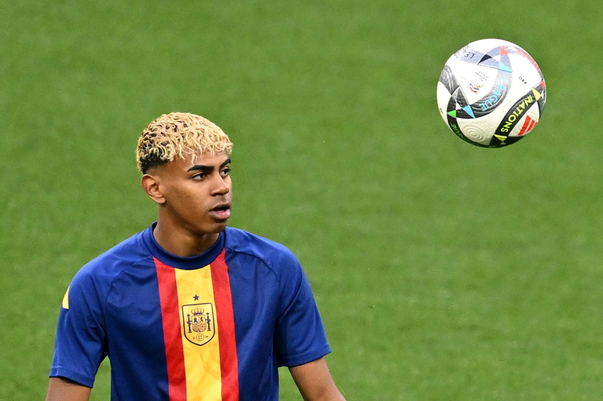Lamine Yamal ist einer der Stars in der spanischen Mannschaft. (Archivbild)
