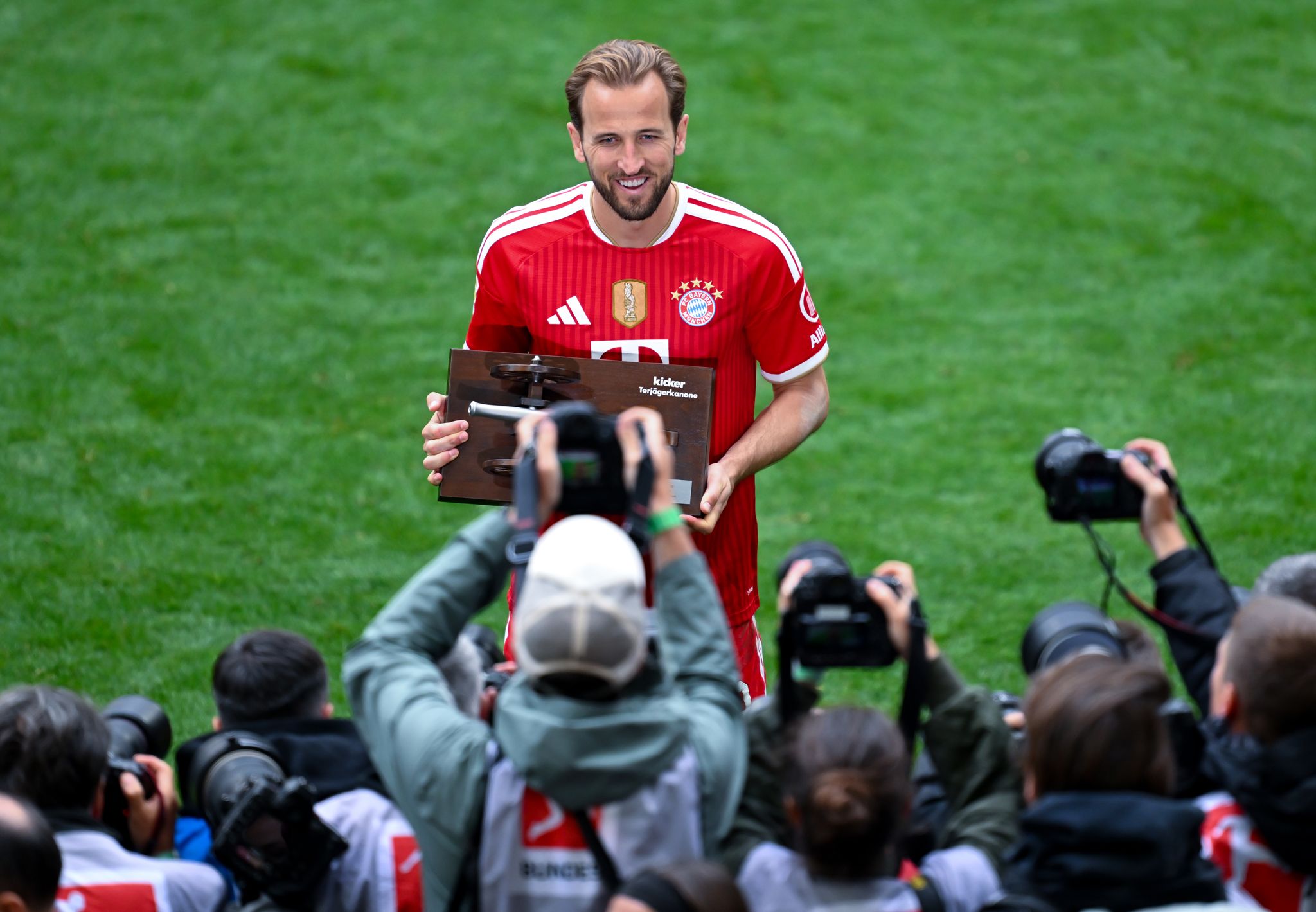 Auch der beste Torjäger Europas: Bayerns Harry Kane. (Archivbild)