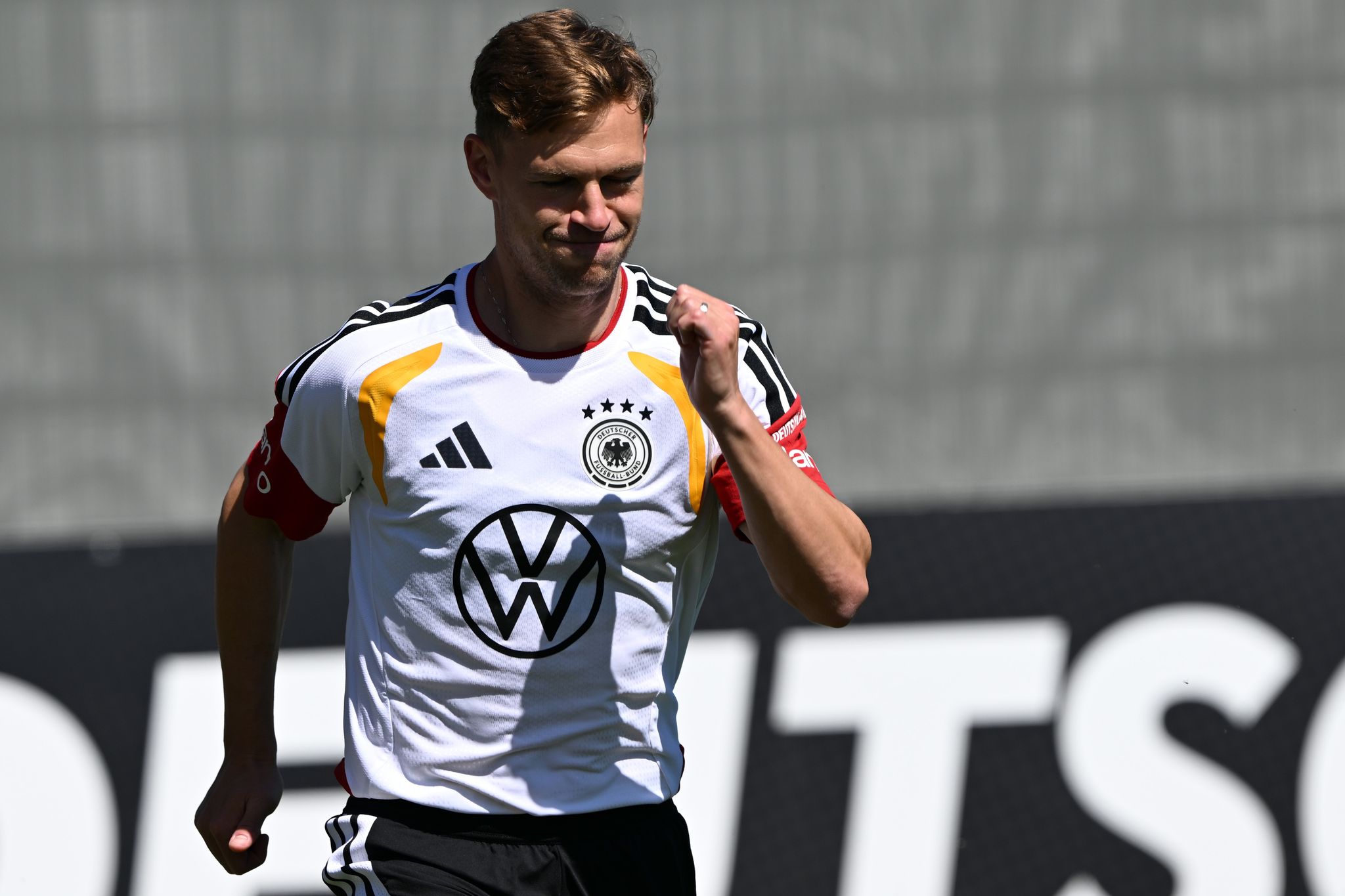DFB-Kapitän Joshua Kimmich trainiert im Camp der Nationalmannschaft.