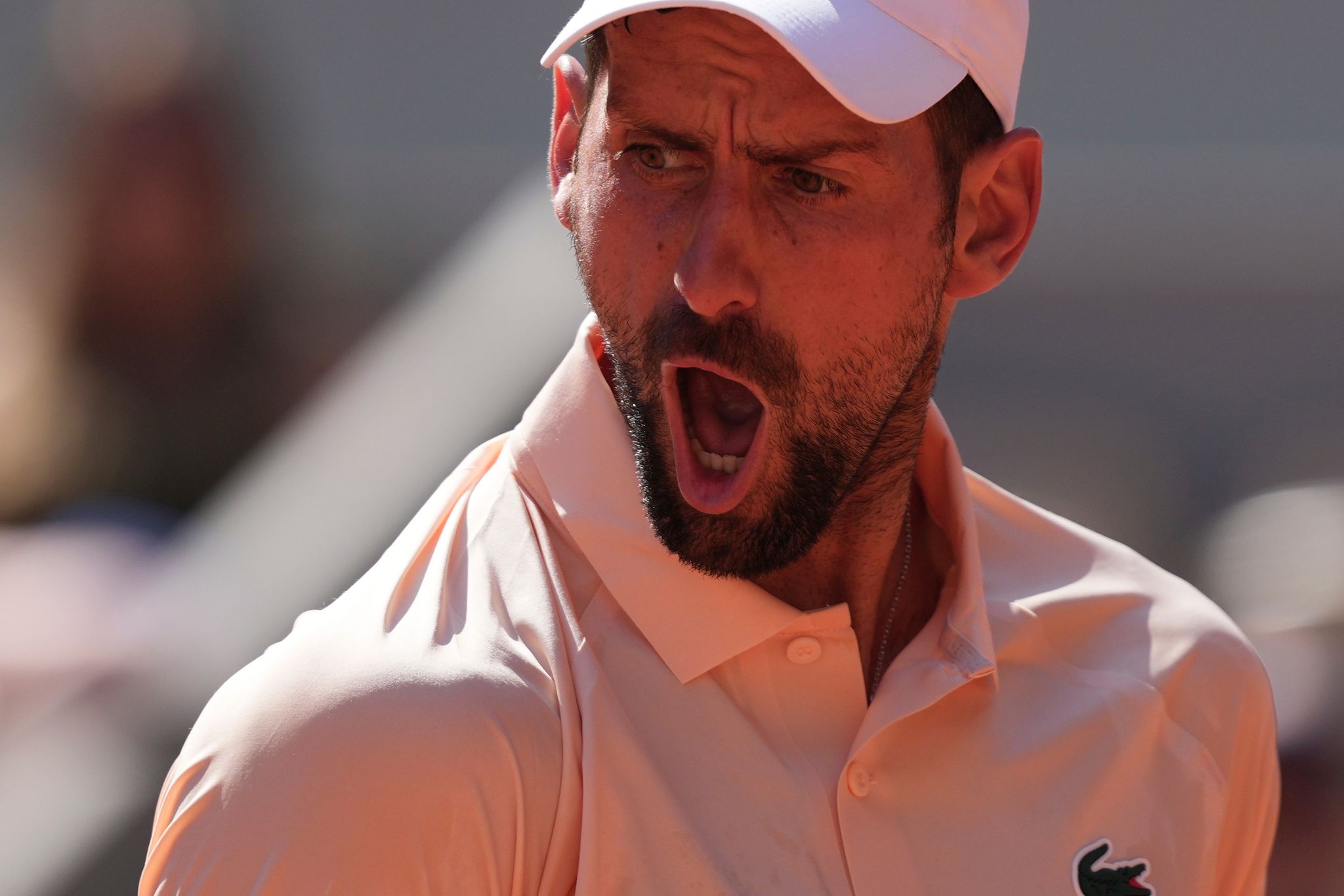 Jubelschrei in Runde zwei: Novak Djokovic.