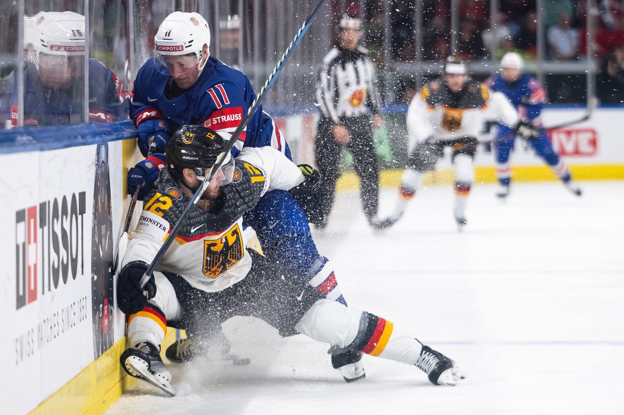 Die deutsche Mannschaft lieferte sich mit den USA einen harten Fight um WM-Punkte.