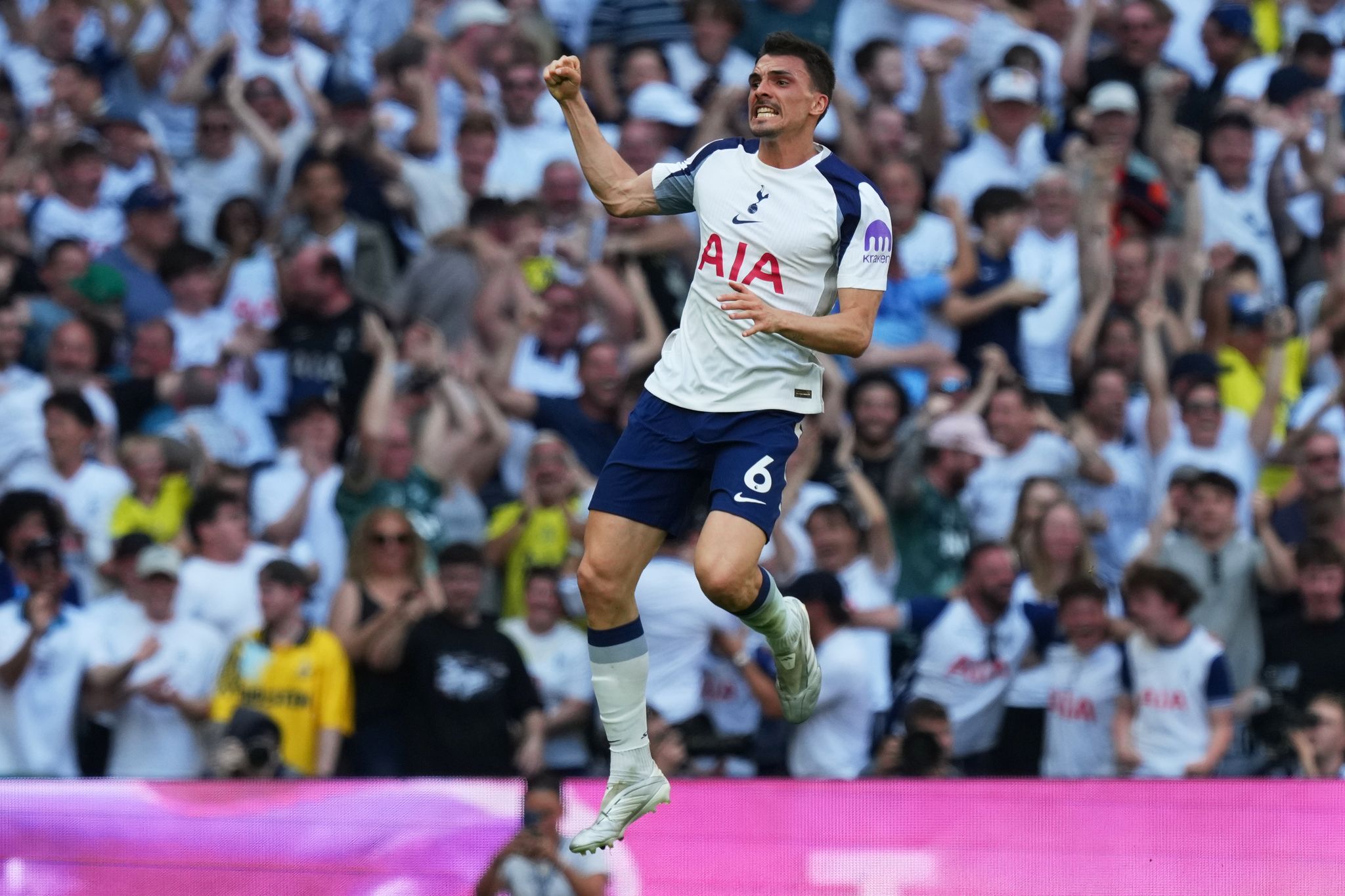 Joao Palhinha sicherte Tottenham mit seinem Tor zum 1:0-Sieg den Klassenerhalt.
