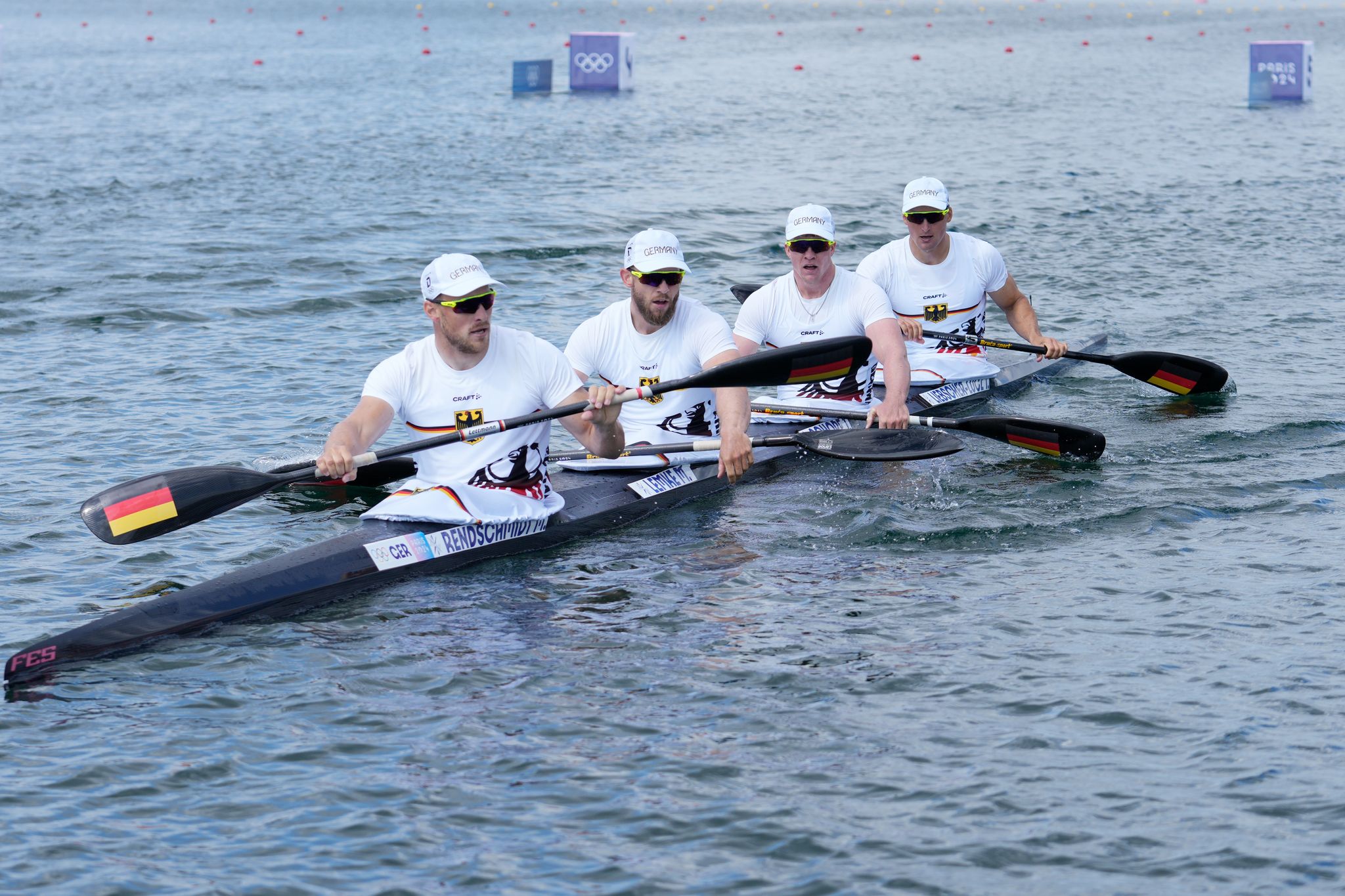 Der deutsche Kajak-Vierer kam beim Weltcup-Auftakt in Szeged nur auf Platz fünf. (Archivbild)