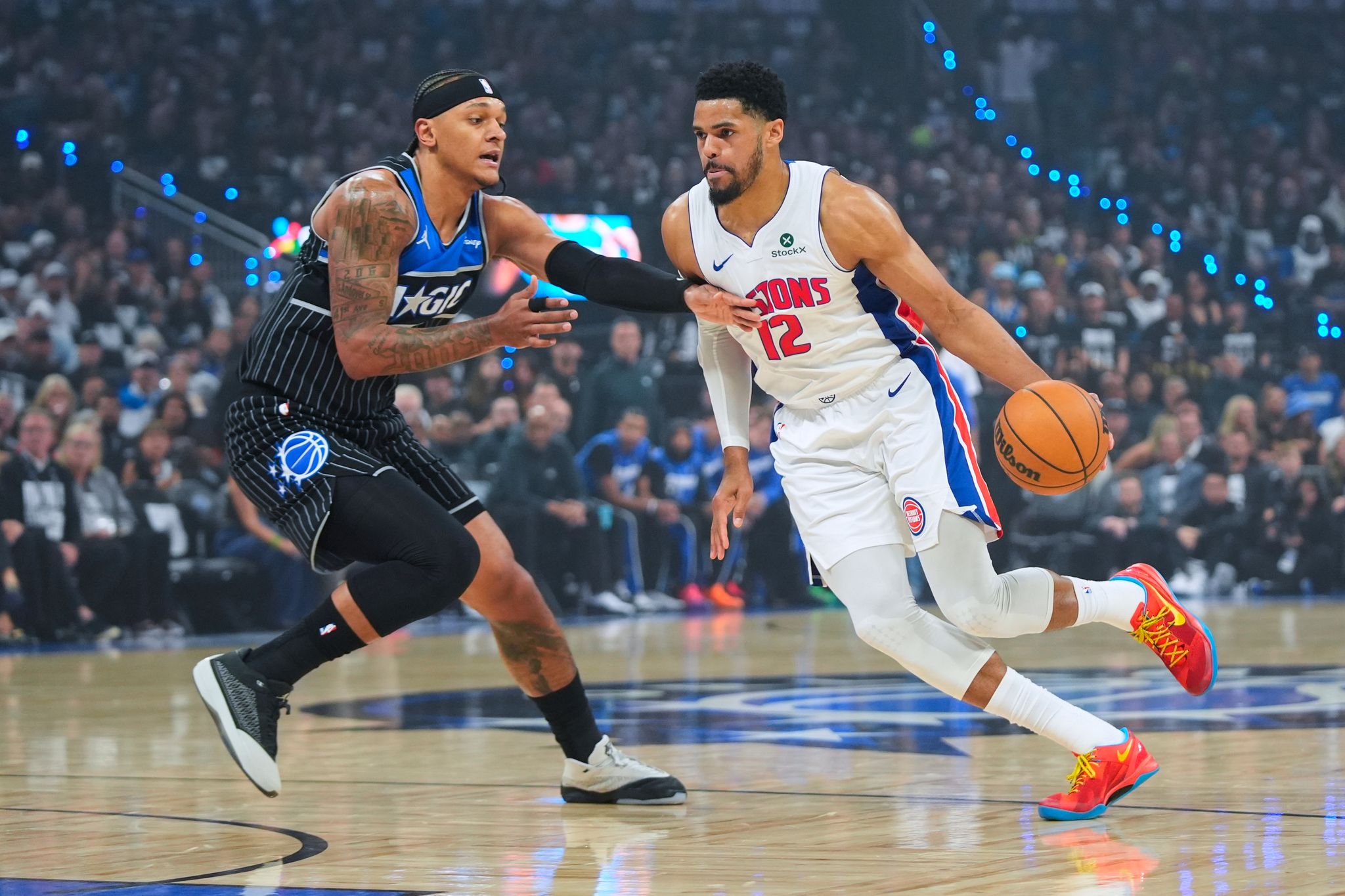 Die Orlando Magic mit Topspieler Paolo Banchero verpassten gegen Detroit auch die zweite Chance