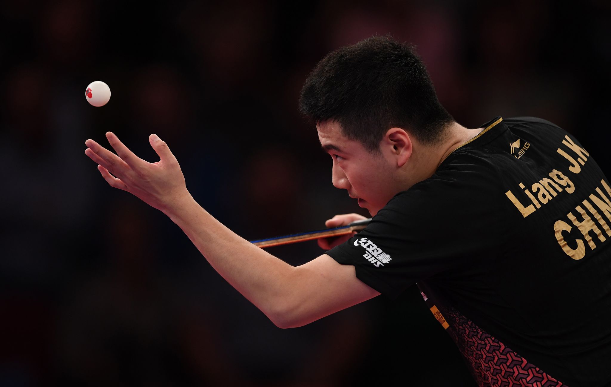 Historische Niederlage: Chinas Tischtennis-Spieler Liang Jingkun.
