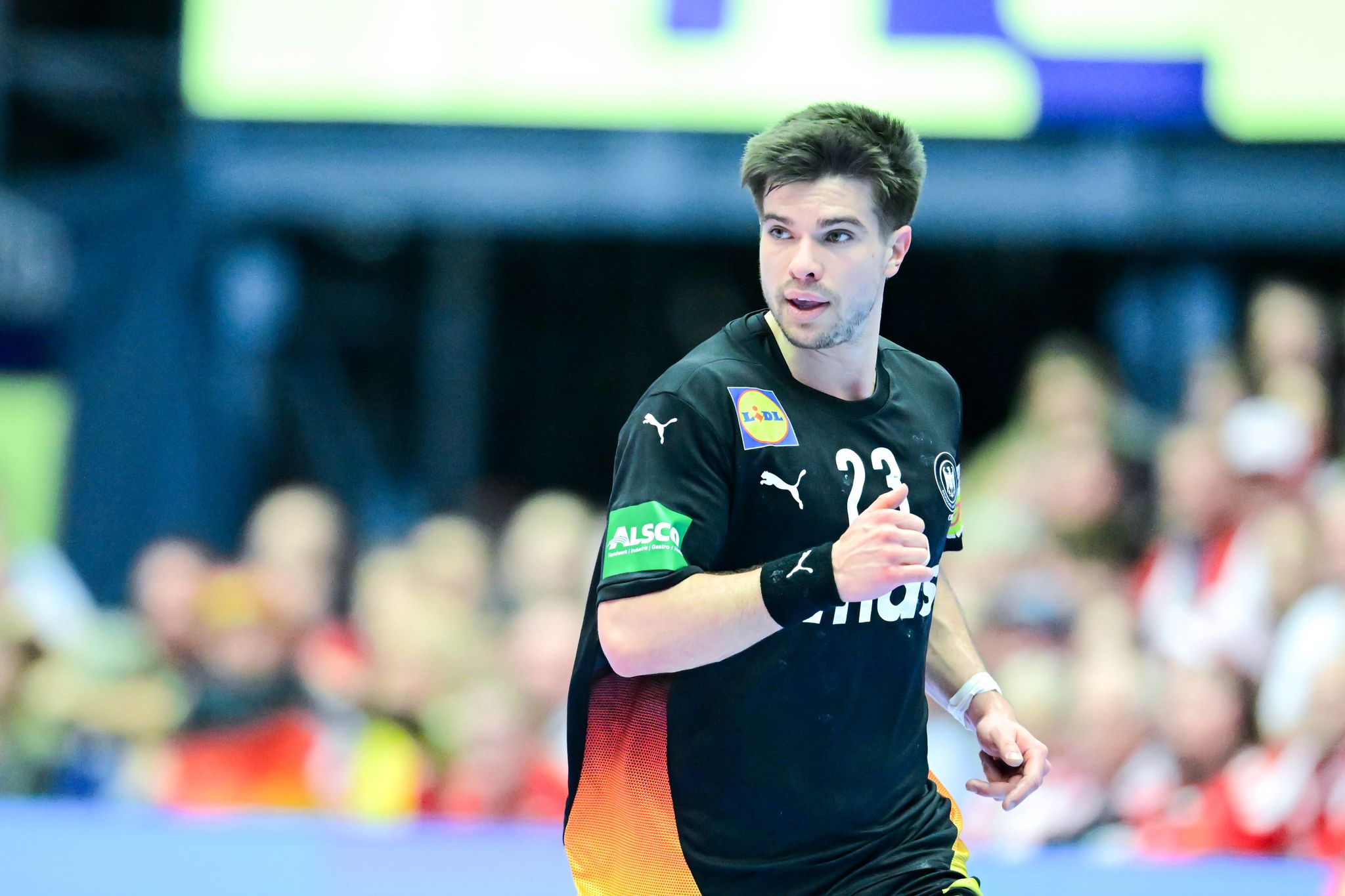 Nationalspieler Renars Uscins wird die TSV Hannover-Burgdorf nach der nächsten Saison verlassen. (Archivbild)