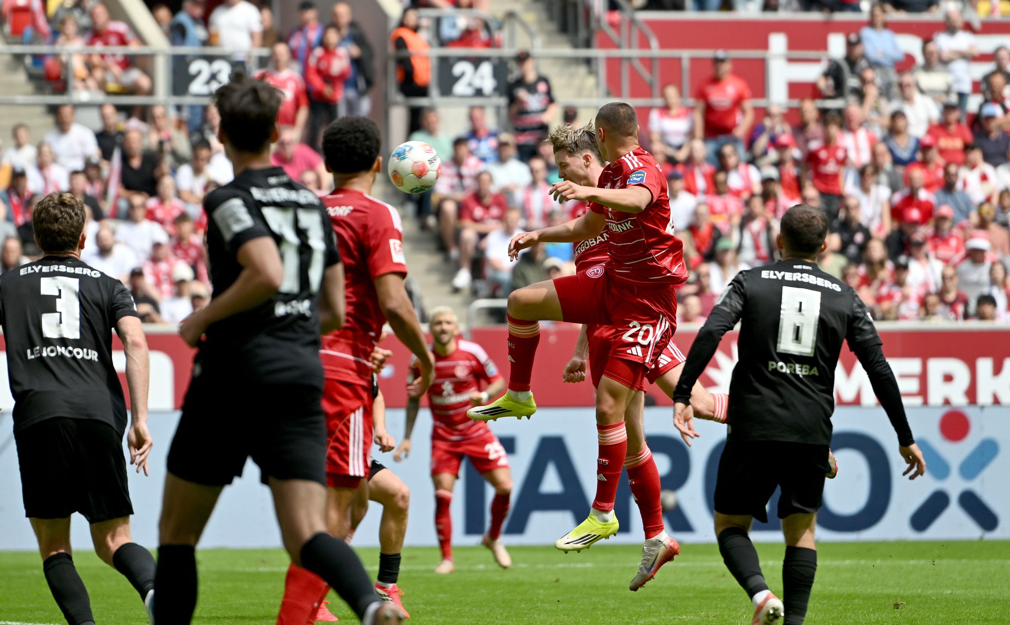 Elversberg lag gegen Düsseldorf 0:2 zur Pause zurück.