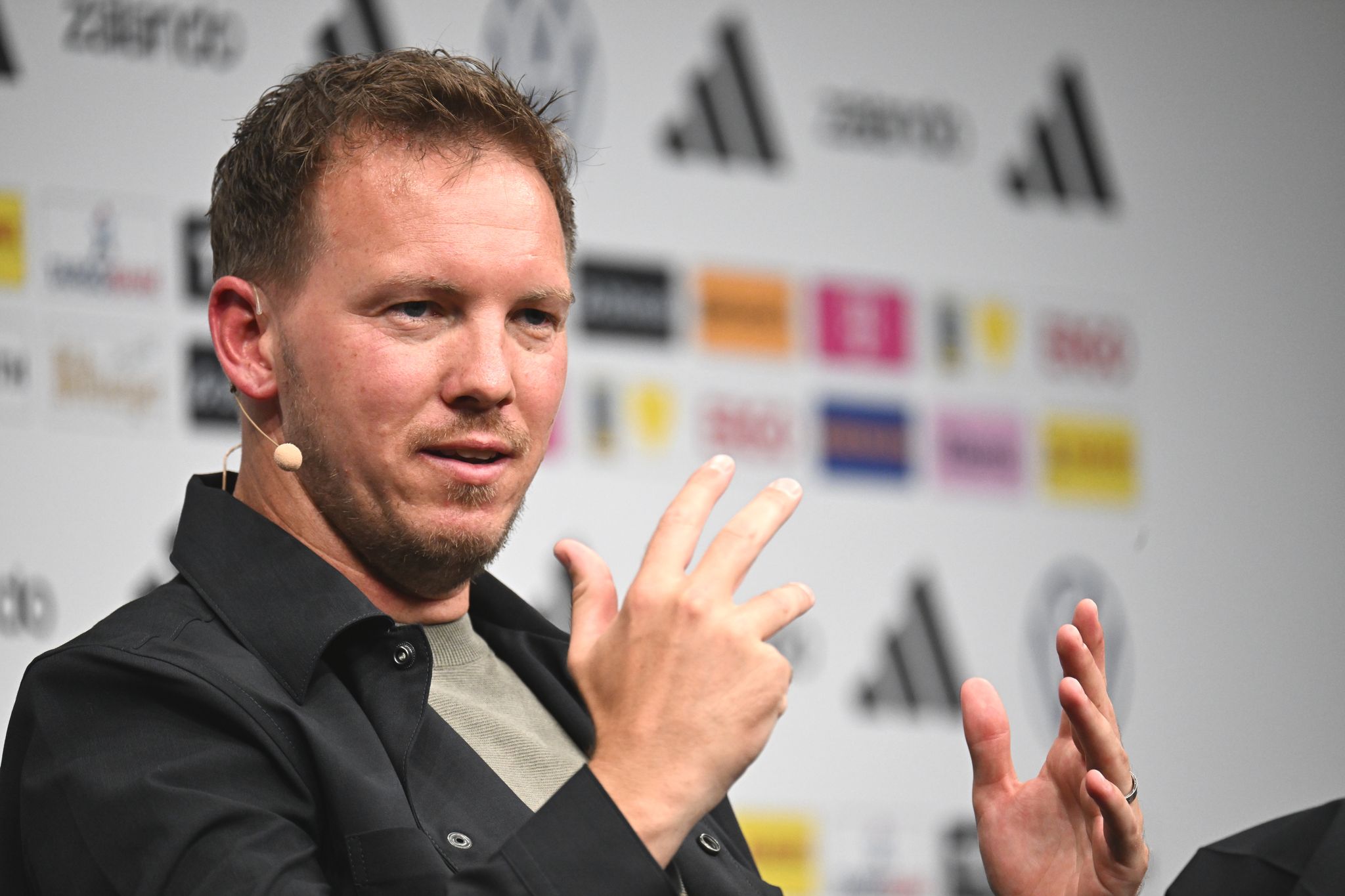 Julian Nagelsmann bei der Kaderpräsentation.