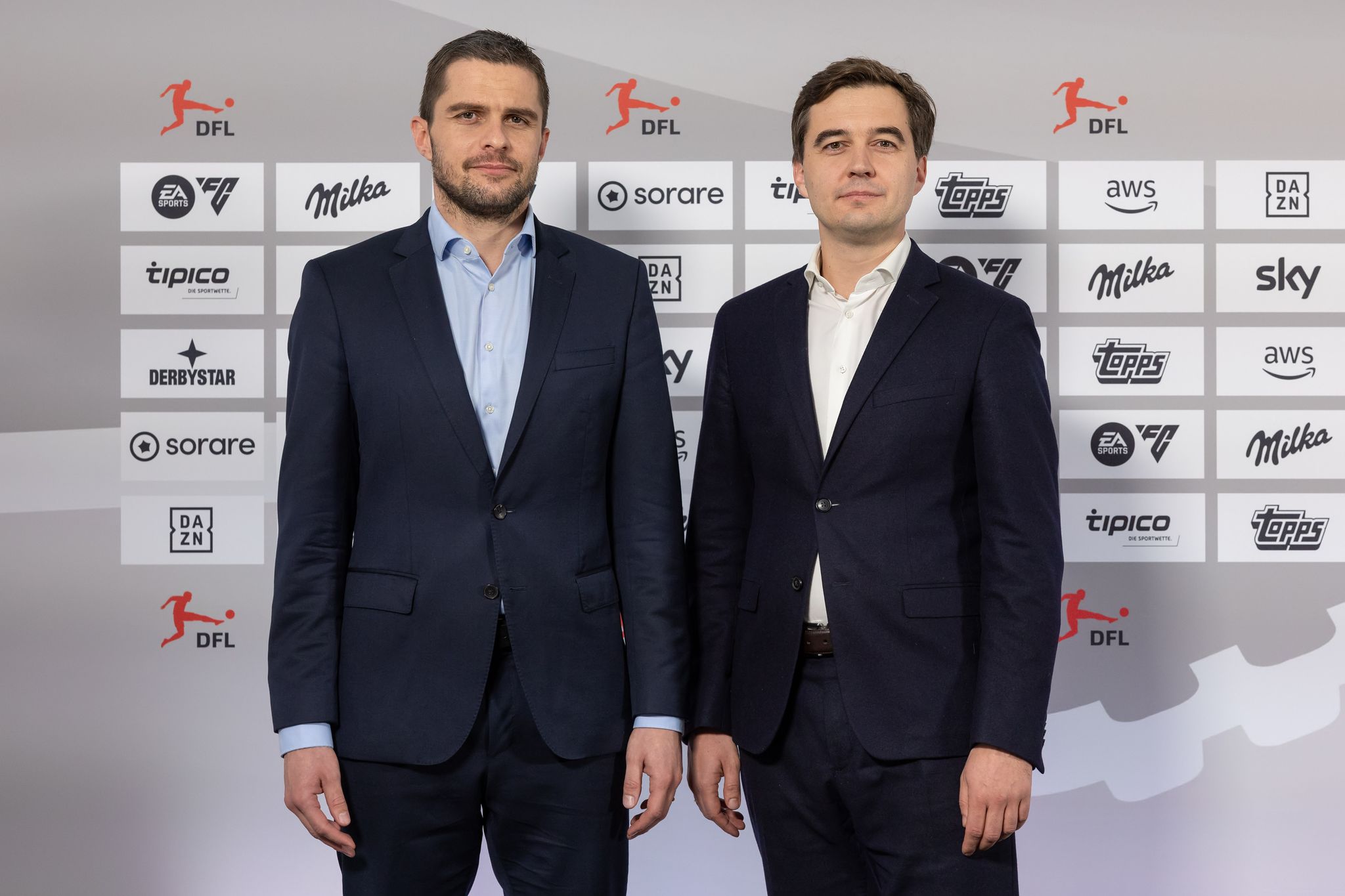 DFL-Bosse Marc Lenz (l.) und Steffen Merkel