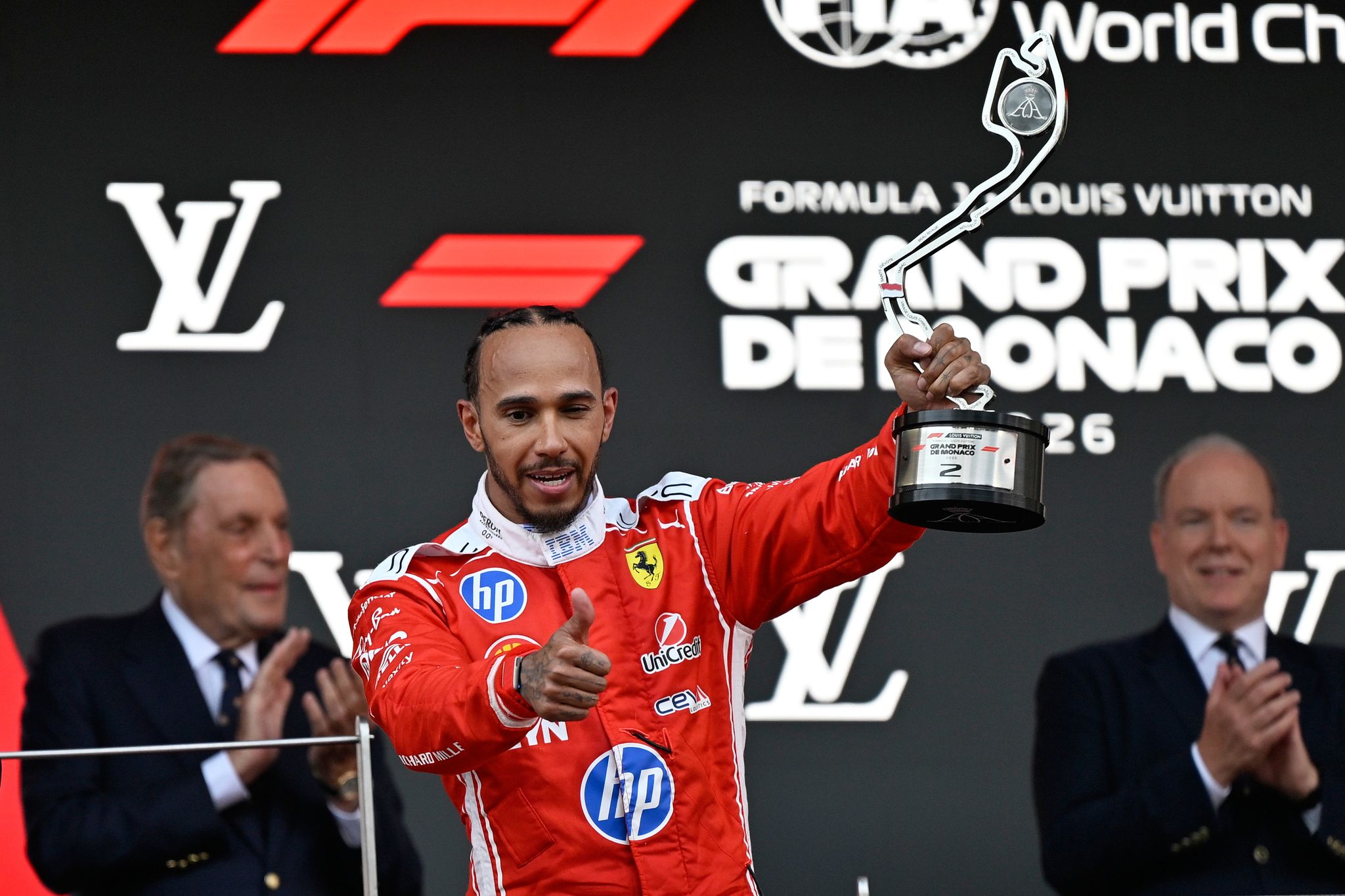 Lewis Hamilton stellte in Monaco den Podiumsrekord von Ayrton Senna ein.
