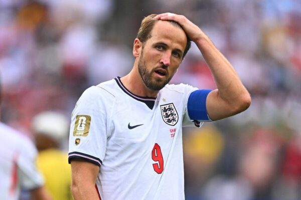 Kein Faktor bis zur Pause: Englands Superstürmer Harry Kane.