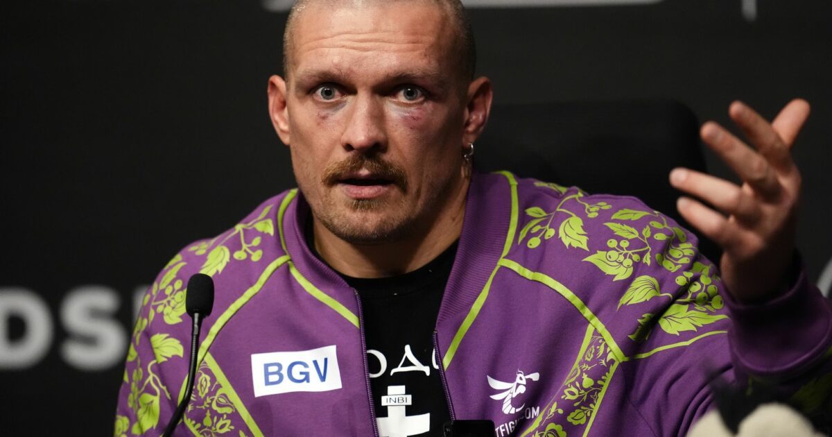 Usyk nach seinem WM-Sieg gegen Fury. (Archivbild)