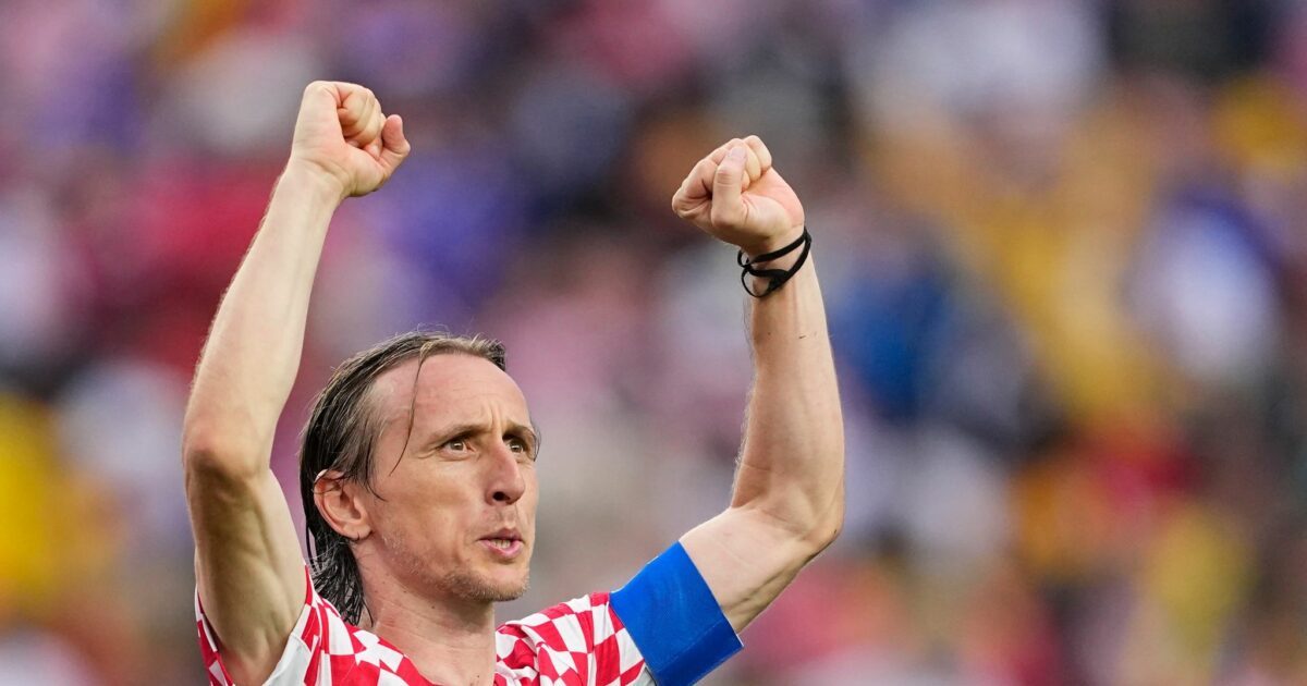 War Kroatiens bester Mann auf dem Feld: Luka Modric.