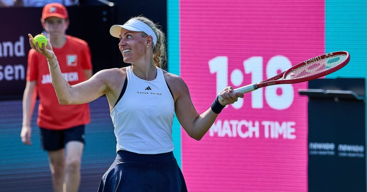Angelique Kerber animierte das Publikum.