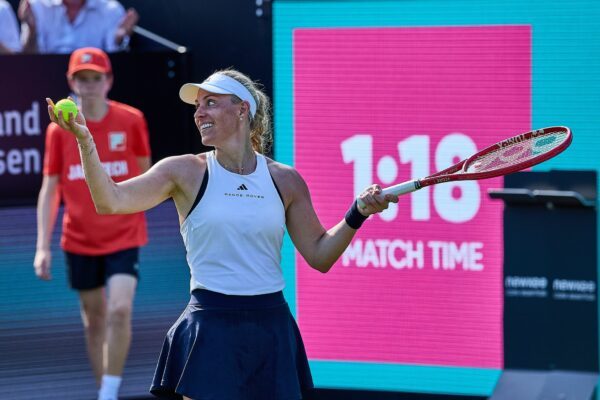 Angelique Kerber animierte das Publikum.