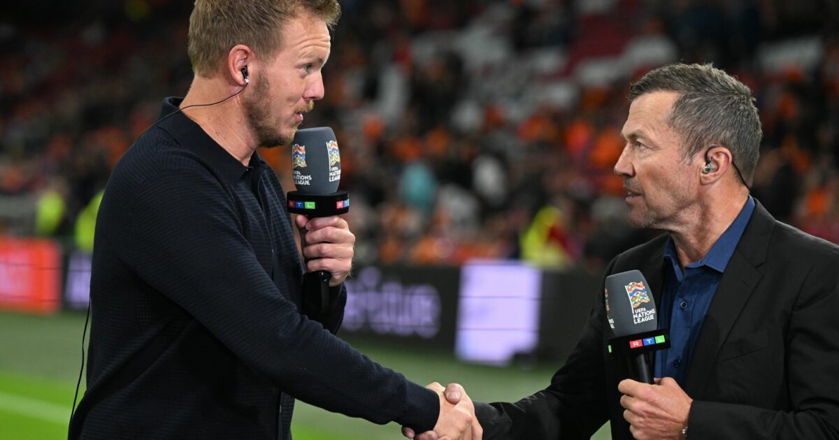 Nagelsmann (links) ist nach Einschätzung von Matthäus nicht mehr lange Bundestrainer. (Archiv-Foto)