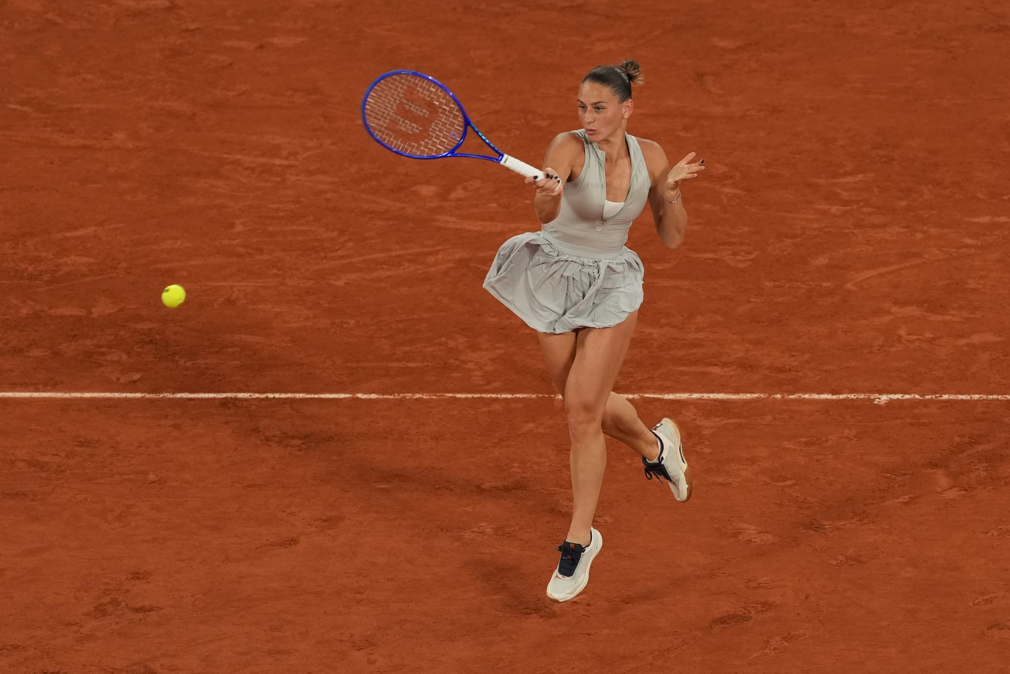 Marta Kostjuk gewann ihr Viertelfinale bei den French Open.