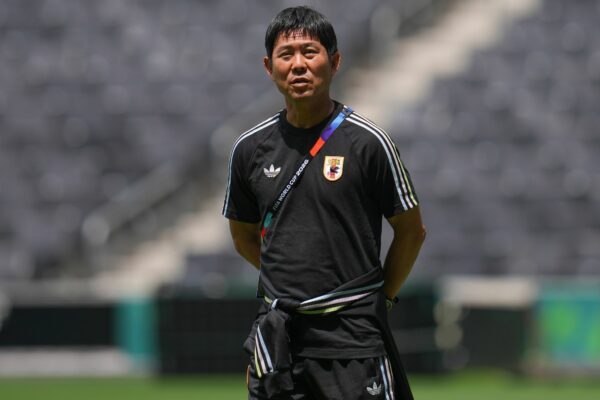 Japans Trainer Hajime Moriyasu freut sich aus mehreren Gründen auf das Spiel gegen Tunesien.