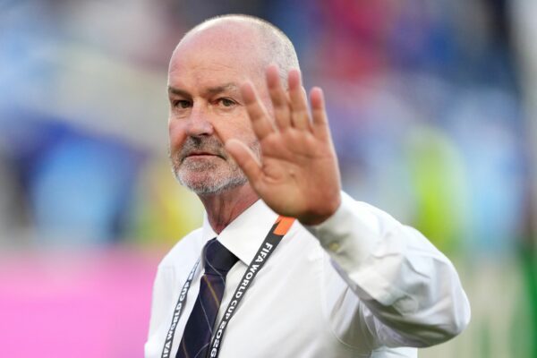Schottlands Trainer Steve Clarke.