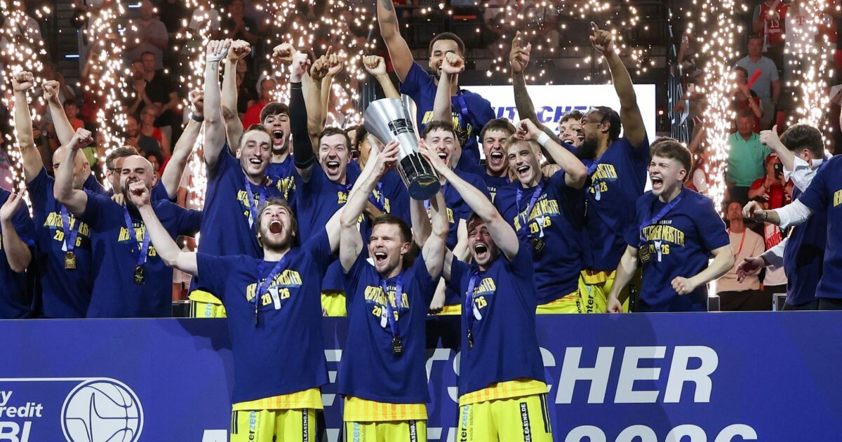 Alba Berlin feiert den großen Meister-Coup in München.