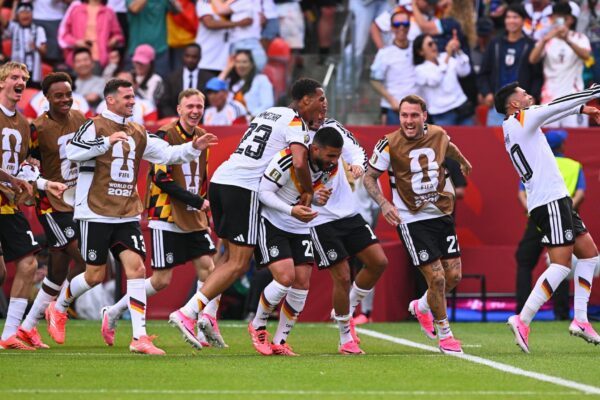 Die DFB-Elf bejubelte den deutschen Sieg.