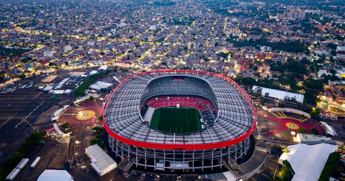 Über 2200 Meter hoch gelegen: Das WM-Stadion in Mexiko-Stadt.