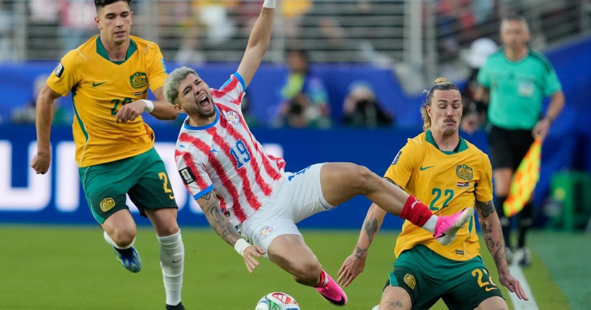 Im Duell zwischen Paraguay und Australien stand der Kampf im Vordergrund.