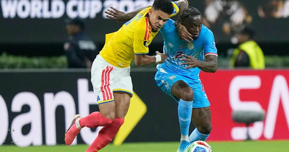 Der Kolumbianer Luis Díaz (l) war auch gegen DR Kongo auffällig.
