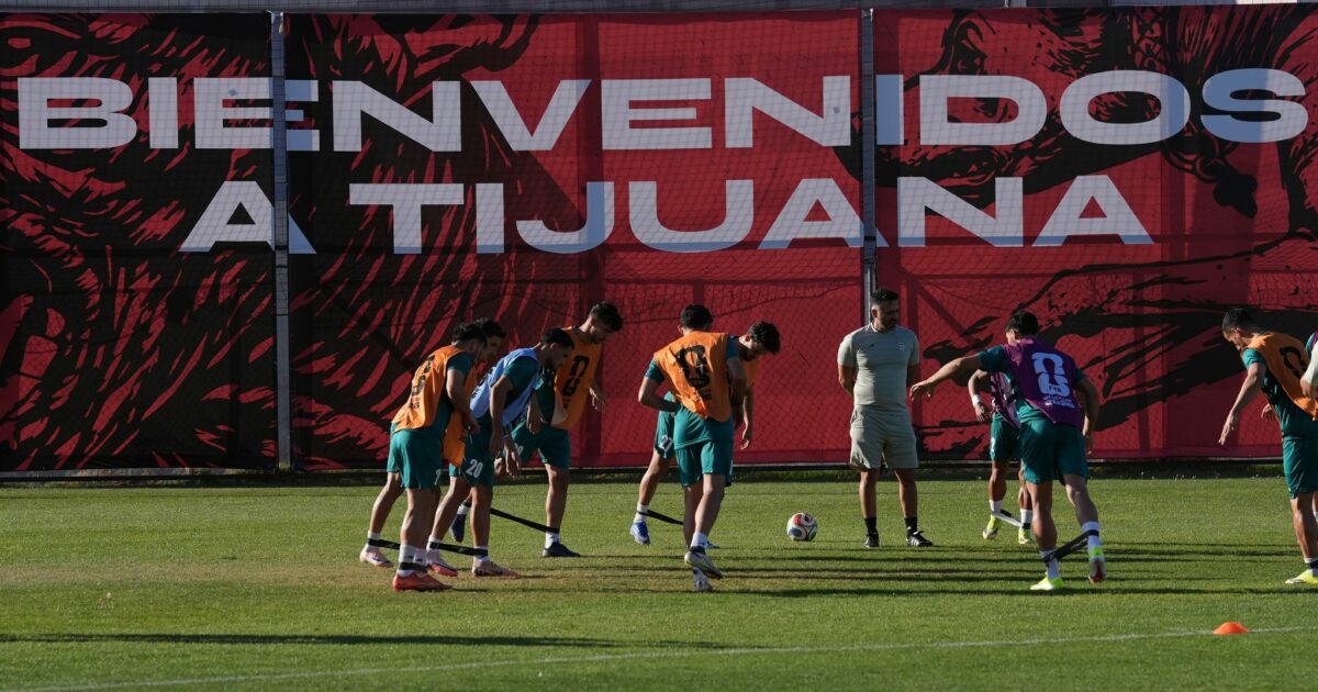 Irans WM-Team trainiert vor dem Spiel gegen Belgien.