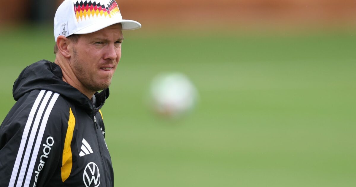 Julian Nagelsmann schaut beim DFB-Training ganz genau hin.