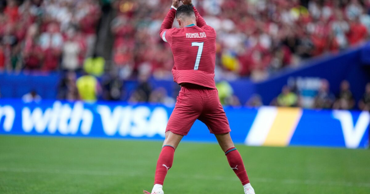 Siuuu: Cristiano Ronaldo zeigte wieder seine berühmte Jubelpose.