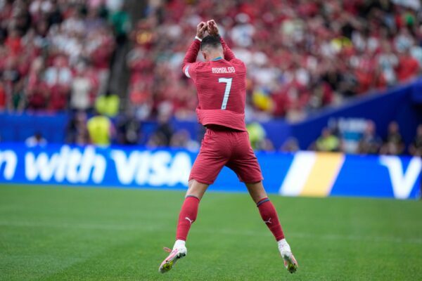 Siuuu: Cristiano Ronaldo zeigte wieder seine berühmte Jubelpose.