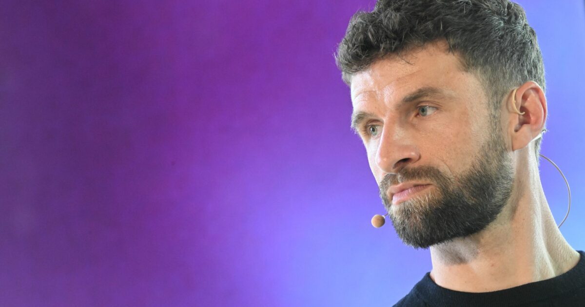 Thomas Müller blickt auf die Diskussion rund ums deutsche Tor. (Archivbild)