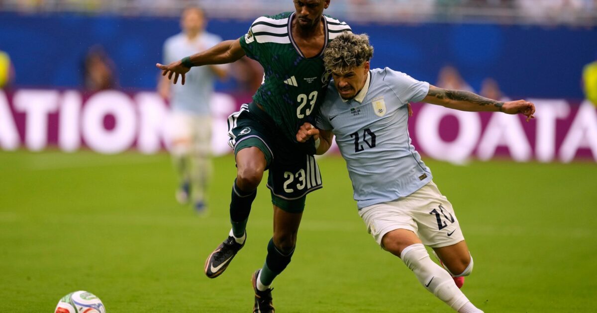 Das Spiel zwischen Uruguay und Saudi-Arabien war hart umkämpft.